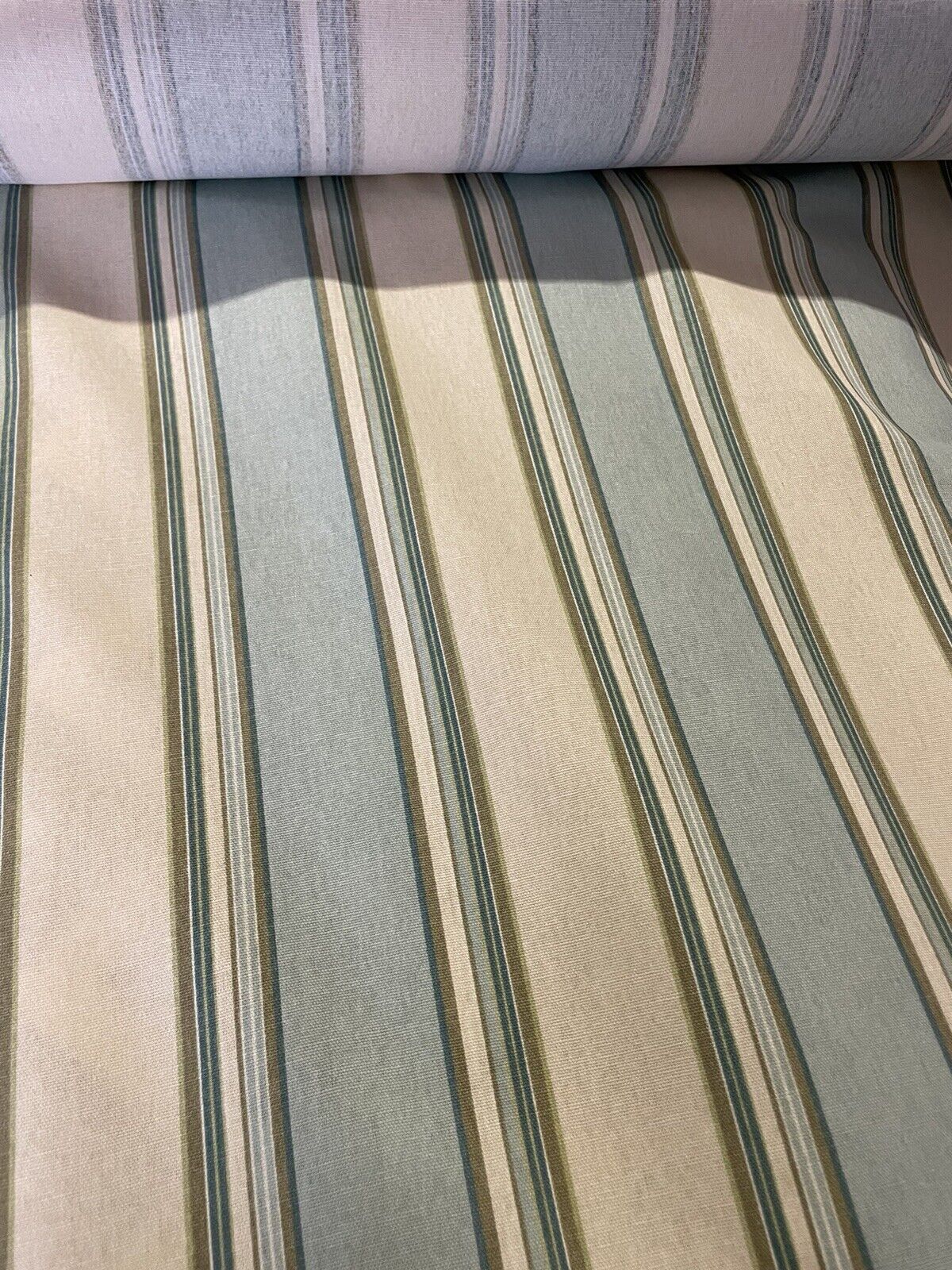 Hampton Bay Stripe Design - Cotton Duck - Fabric By The Yard