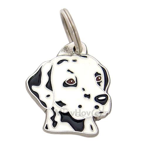 Dalmatian, Dog name ID tag, Key ring, Personalized, Engraved, Handmade, charm