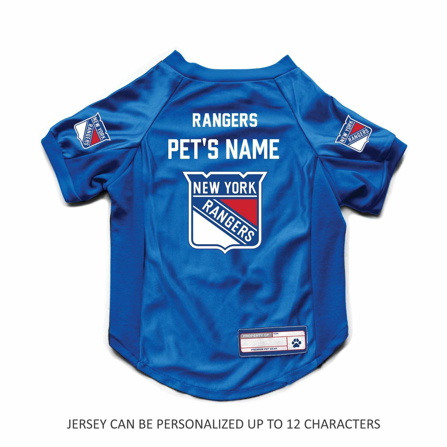 Littlearth NHL Personalized Dog Jersey NEW YORK RANGERS Sizes XS-Big Dog