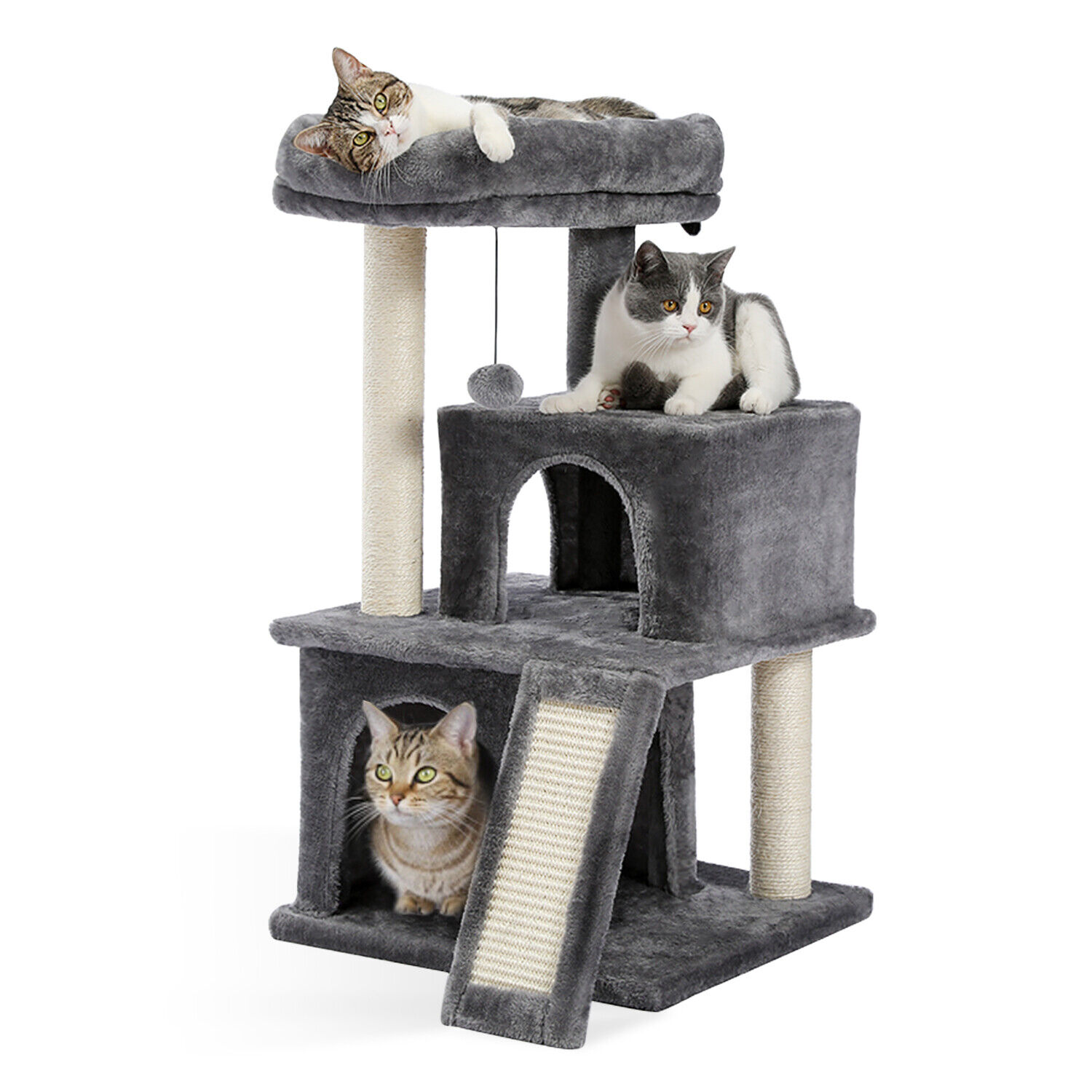 PAWZ Road Cat Tree Tower Condo Scratching Post Scratcher House for Large Cats 