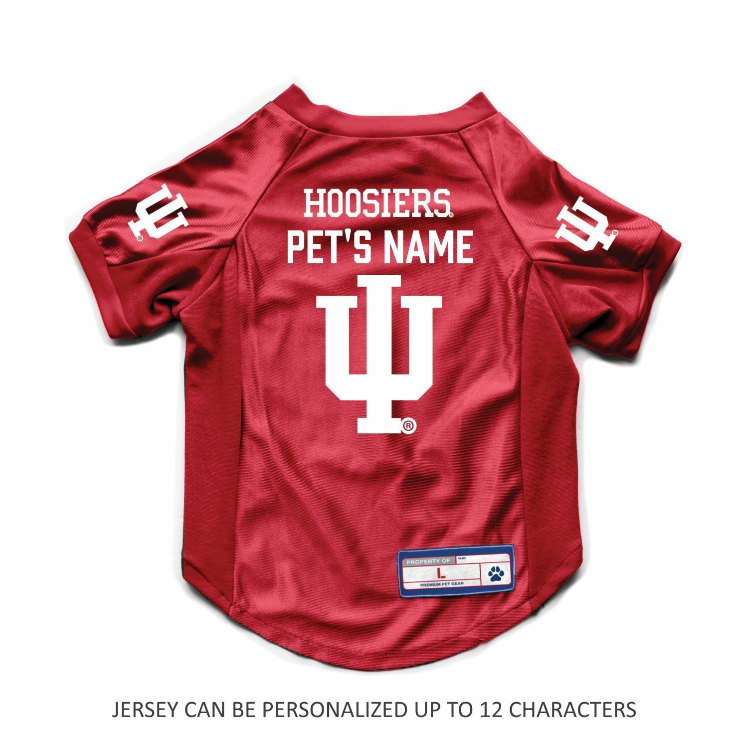 Littlearth NCAA Personalized Dog Jersey INDIANA HOOSIERS Sizes XS-Big Dog