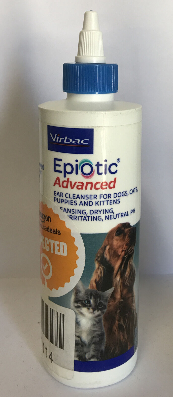 Virbac Epi-Otic Advanced Ear Cleaner 8 oz for Dogs, Cats, Kittens