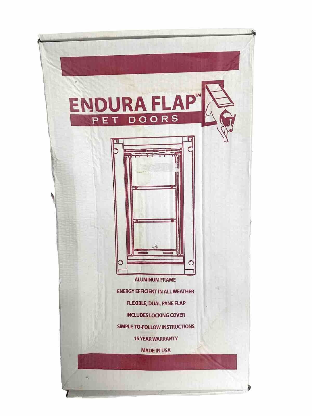 Endura Flap Pet Door for Doors - All-Weather Insulated - Black XL Double Flap