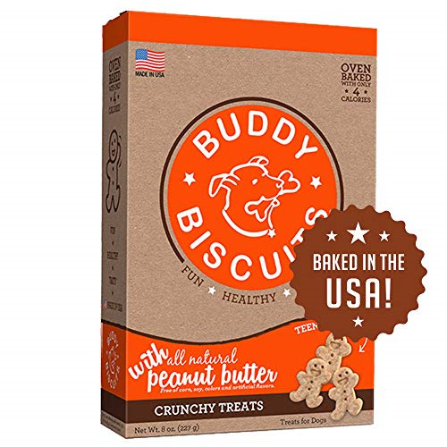 Buddy Biscuits Teeny Treats Peanut Butter 8 oz | For Small Dogs and Puppies