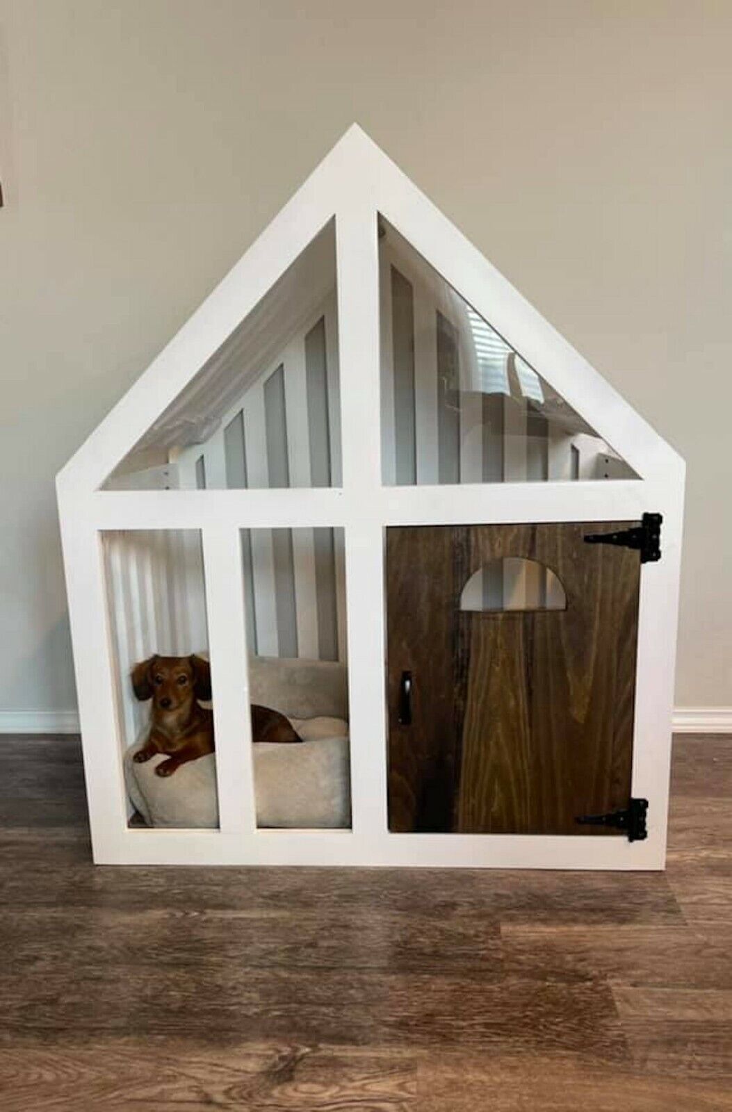 Modern Dog House | Wooden Pet House | Dog Crate | Dog Kennel | Wood Dog House