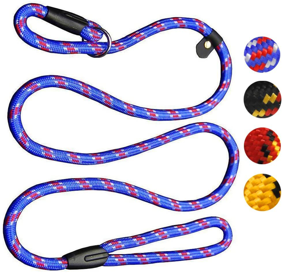 Coolrunner Durable Dog Slip Rope Leash, 5 FT Dog Training Leash, Strong Slip Lea