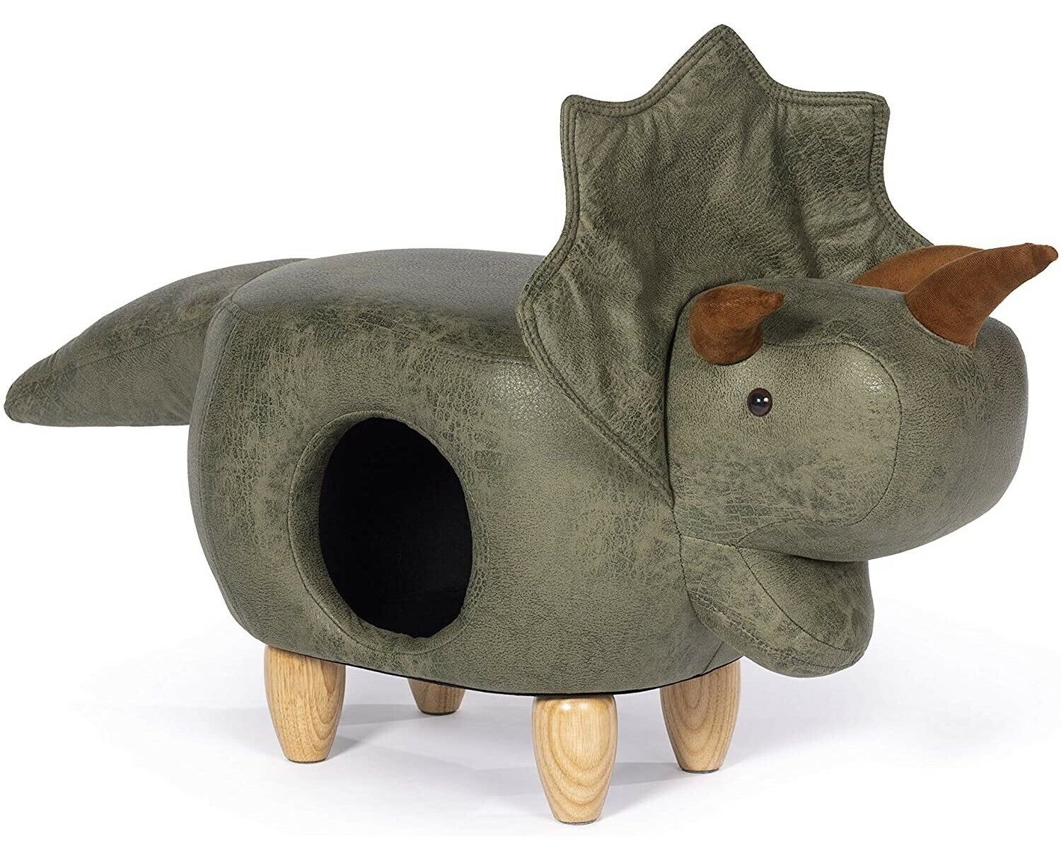 PREVUE PET TRICERATOPS DINOSAUR OTTOMAN-FREE SHIPPING IN THE U.S.