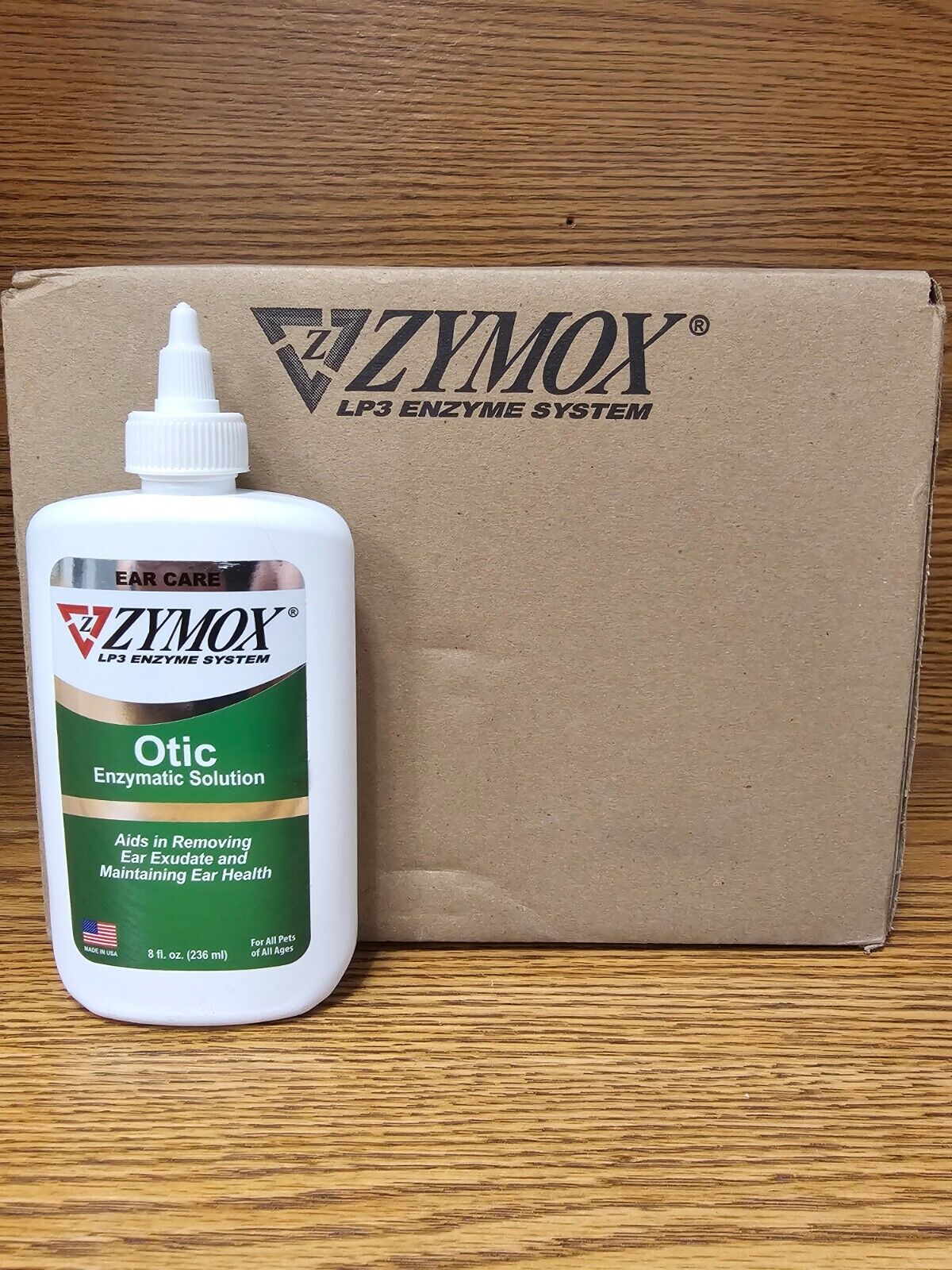 Otic Ear Enzymatic Solution no Hydrocortisone (8oz) (12 unit case) Exp. und 12mo