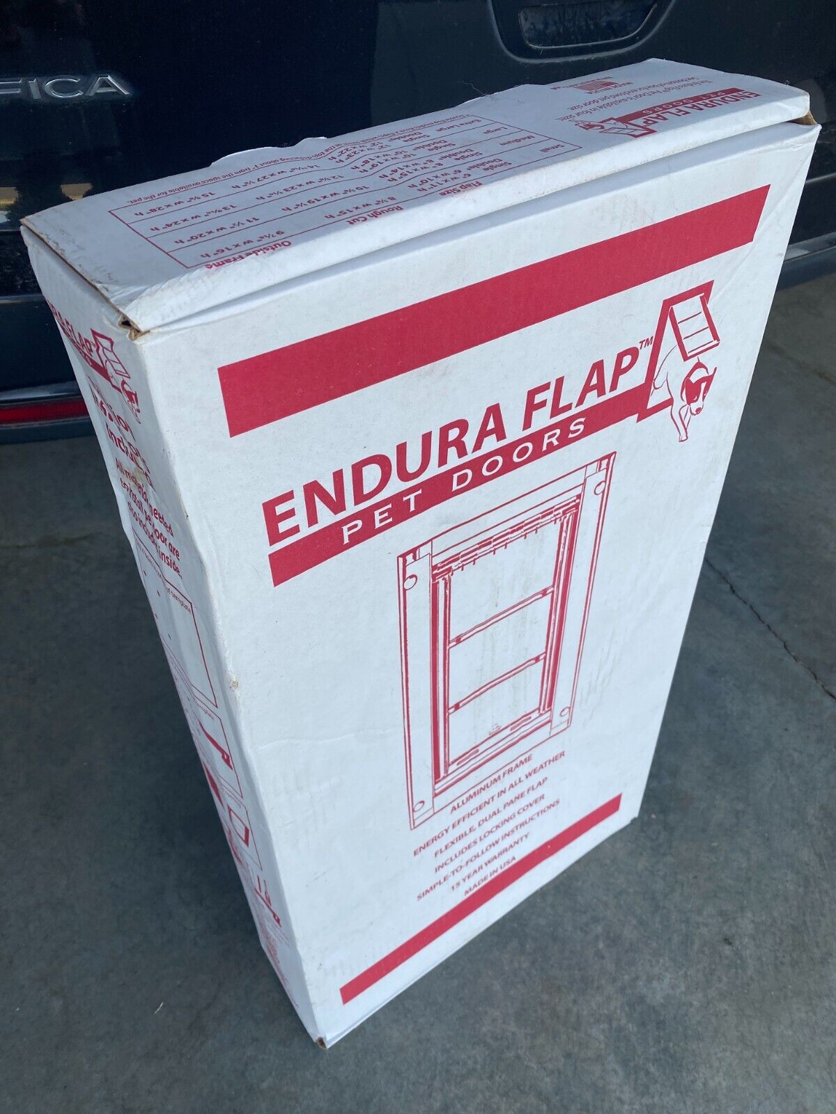 (New, Open Box) Endura Flap Double Door XL Pet Door for Walls (Reg $909.99)