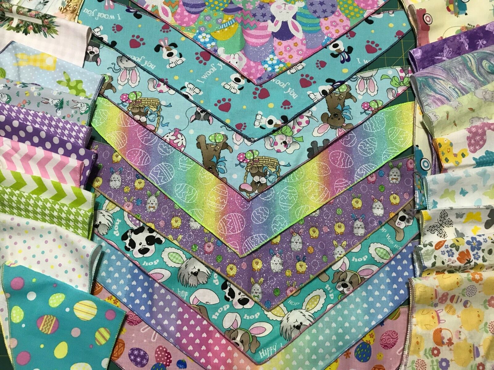 35 Easter & Spring Dog Grooming BANDANAS Holiday PET SCARF Tie On XS S M L XL