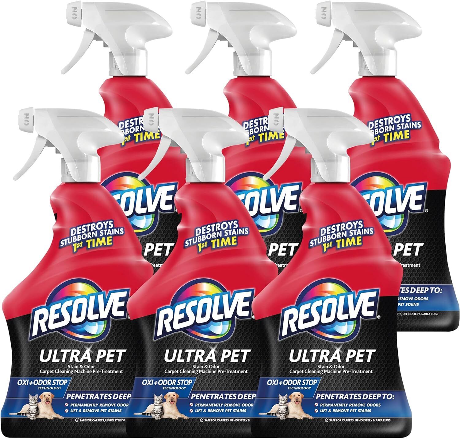 Resolve Ultra Pet Odor and Stain Remover Spray, Carpet Cleaner, 32Oz