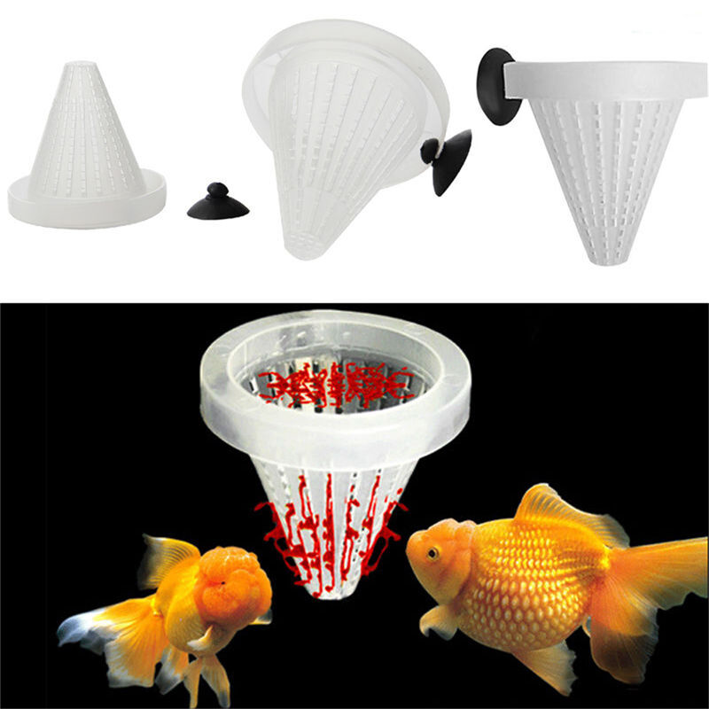 4x Aquarium Red Worm Feeder Cone Feeding for Fish Tank Angel Fish Discus FisXNGU