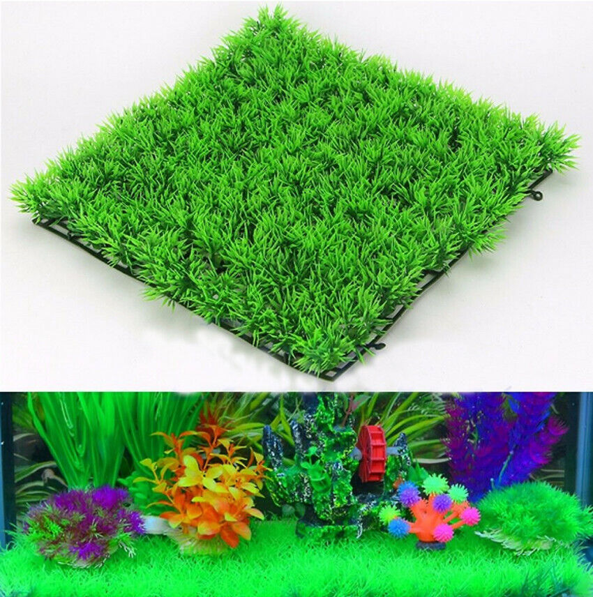 Artificial Plant Aquarium Water Aquatic Fish Tank Fake Grass Lawn Landscap Décor