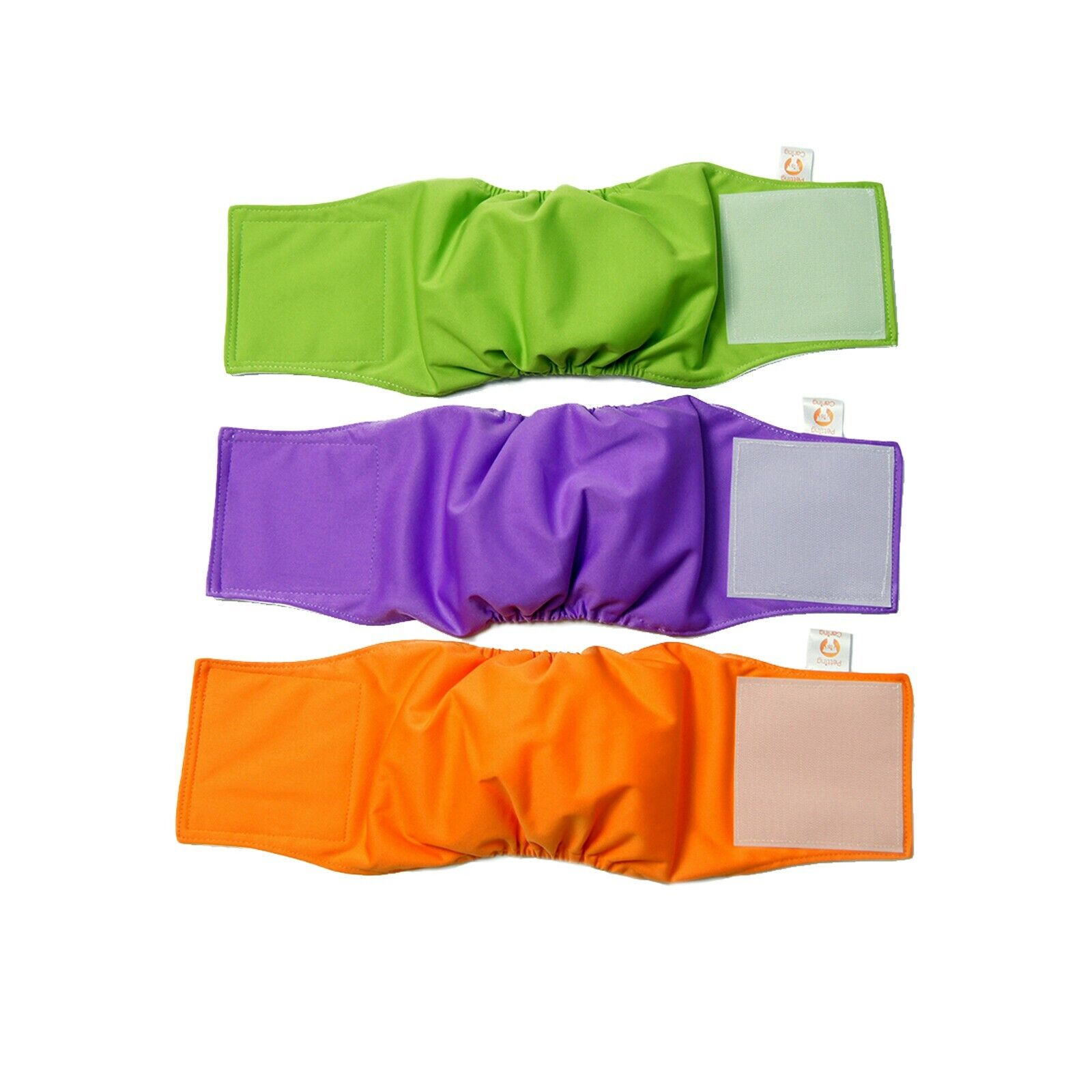 MALE DOG Belly Band WRAPS WASHABLE by PETTING IS CARING - Set Pack 3 of units 
