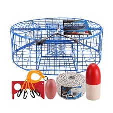 Heavy Duty Crab Pot Trap Pacific 3 Tunnel w/ 2 Doors 30
