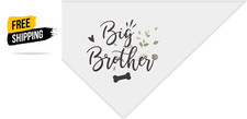 Dog Bandana Big Brother Pet Triangle Scarf Dog Bibs Kerchief for Medium Large Do picture