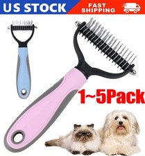 2side Dog Brush for Shedding Dematting Pet Grooming Cat Hair Undercoat Rake Comb picture