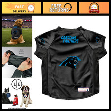 Carolina Panthers Pet Jersey for Big Dogs - Stretchy Team Color Apparel picture