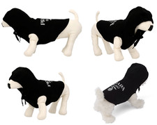 Prada Pets Dog Logo Hoodie Pullover Coat Jacket Hooded Sweater Dogs M picture