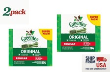 2 Pack.Greenies Adult Regular Dog Dental Treats - Natural, Oral Health, Original picture