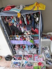 Miscellaneous Small Dog Clothes, Toys, & Accessories w/Hangers Very Huge Lot New picture