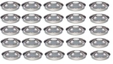 25 Dish Stainless Steel Puppy Dog Cat Slow Feeder Litter Weaning Bowl Bulk Pack picture