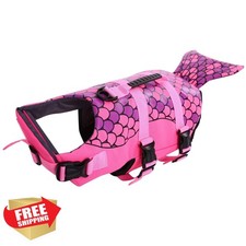 Queenmore Dog Life Jacket Ripstop Shark Dog Safety Vest Adjustable Preserver ... picture