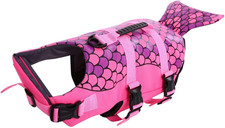 Dog Life Jacket Ripstop Shark Dog Safety Vest Adjustable Preserver with High Buo picture