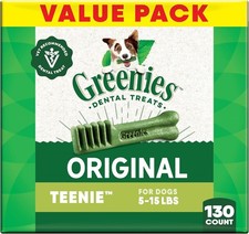 Greenies Teenie Dental Dog Treats 1.02kg 129 Chews 2-7kg Dogs picture
