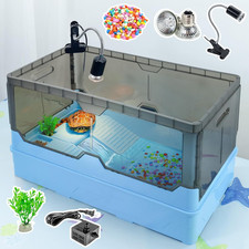 Turtle Habitat Tank Kit– Fresh Filtration, Waterplay Fun, Diverse Living, Heat L picture