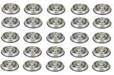 Slow Feeder Dog Bowls Heavy Stainless Steel Non Skid No Tip 25 Dish Bulk Packs picture