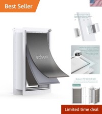 3-Flap Pet Door for Wall, Steel Frame and Telescoping Tunnel, Aluminum Lock, ... picture