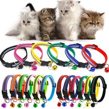 Pet Cat Dog Reflective Luminous Flashing Light Up Nylon Safety Collar with Bell picture