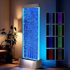 Jocoevol Bubble Wall Waterfall Fountain, Acrylic Floor Standing Water Wall picture