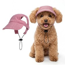 Dog Sun Hat with Ear Holes Pet Summer Baseball Beach Visor Hat picture