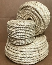 1/4 3/8 1/2 1 Dia Sisal Rope Cat Scratching Post Claw Control Toy Craft Pet Cord picture