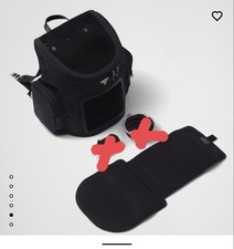 Prada Re-Nylon Black Dog Pet Carrier Backpack No Food Bowl & Keychain R4 picture