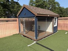 Elite 8’x12’ Outdoor Dog Kennel K9 w/ Lights & A/C by The Dog Kennel Collection picture