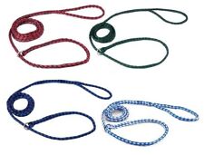Braided Poly Dog Control Slip Leads Assorted Color Vet Rescue Kennel Bulk Packs picture