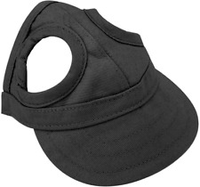 Pet Dog Sun Protection Visor Hat with Adjustable Strap Sport Hat (Black L) picture