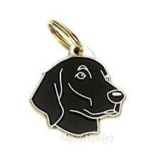 Dog name ID Tag,  Flat coated retriever, Personalized, Engraved, Handmade, Charm picture