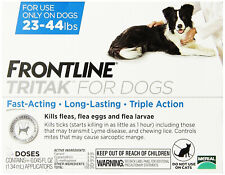 Frontline Plus Tritak Best Flea Tick mange Remedy | Dogs 23-44 lbs | 6 doses | picture