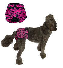 Dog Pants Hot Pink Black XS S M L XL XXL - Sanitary Nappy Absorbent Waterproof picture