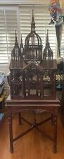 Monumental Victorian Style mahogany Cathedral Bird Cage 20th Century Excellent picture