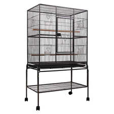 NNEDSZ Bird Cage Pet Cages Aviary 137CM Large Travel Stand Budgie Parrot Toys picture