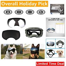 Protective Dog Goggles - UV Protection - Adjustable Strap - Vibrant Green picture