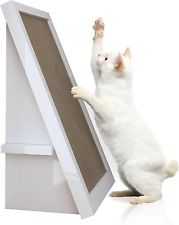 WAY BASICS Premium Cat Scratcher Incline Wedge Scratchy Ramp - White  picture