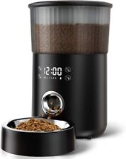 PUREVACY Automatic Cat Feeder with Timer 135 Oz, Black Automatic Dog Feeder with picture