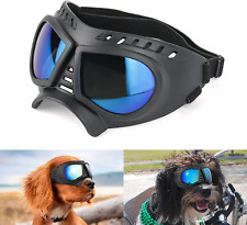 Dog Goggles Small-Medium Doggy UV Sunglasses Windproof Snowproof Blue Lens NEW picture