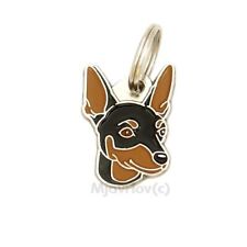 Dog name ID Tag,  Miniature pinscher, Personalized, Engraved, Handmade, Charm picture
